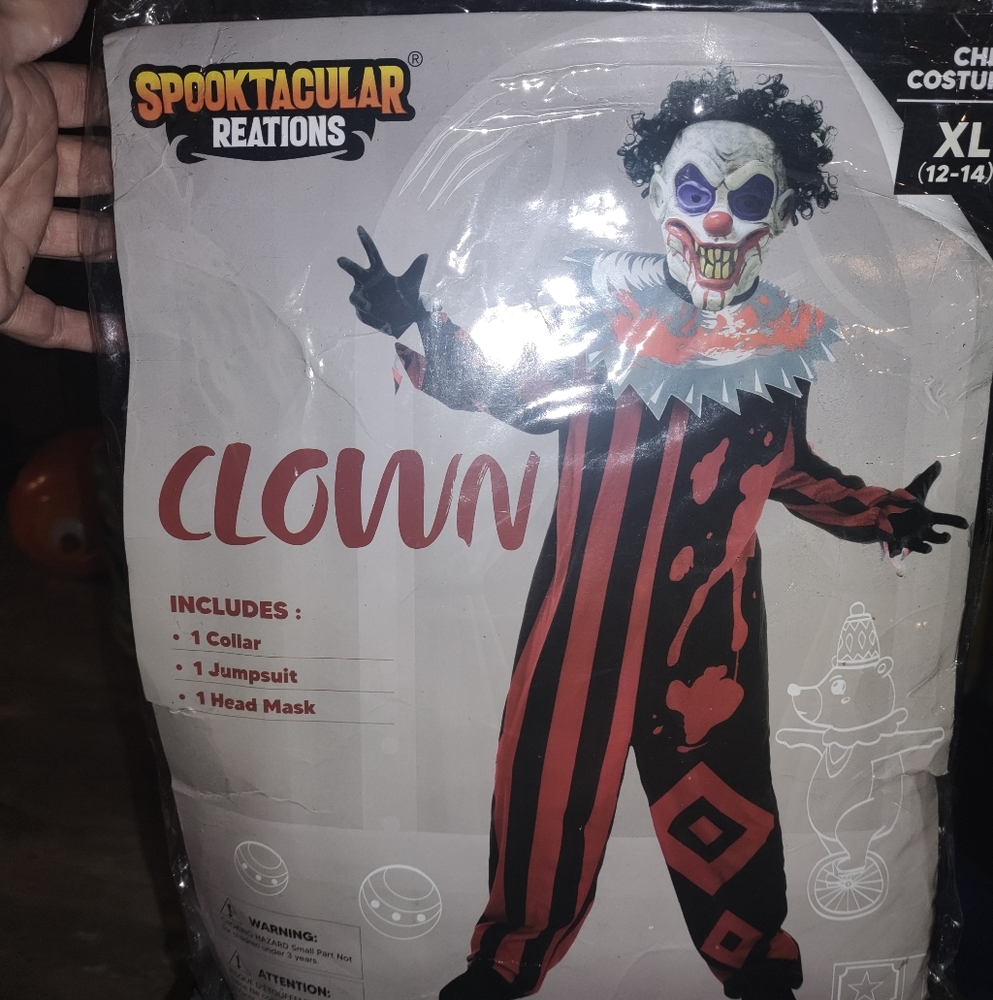 Clown Costume for Kids - Red and Black